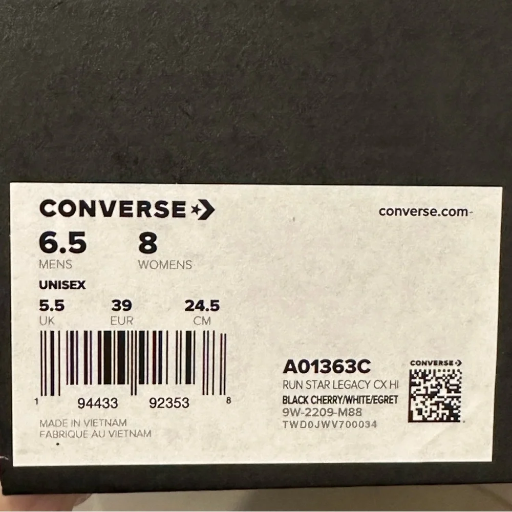 NIB Converse Run Star Legacy CX High Top Platform Sneakers - Picture 15 of 15